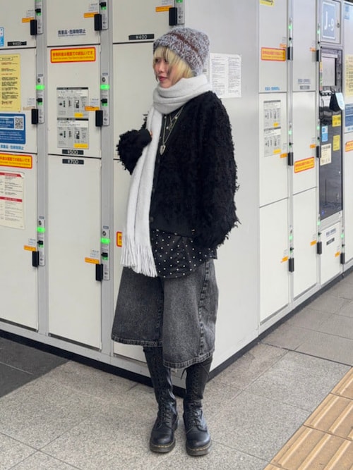 Ray BEAMS（レイ ビームス） 帽子 ハット 手編み MIXニット ハット