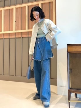 Ray BEAMSさん（レディース・162cm）の秋コーディネート