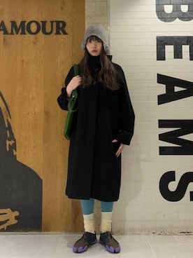 「アイテム（その他アウター）」を使った、Ray BEAMSさん（レディース・166cm）の冬コーディネート
