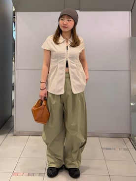 「Ray BEAMS（レイビームス）のアイテム（バッグ）」を使った、Ray BEAMSさん（レディース・153cm）の春コーディネート