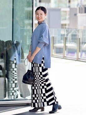 「Ray BEAMS（レイビームス）のアイテム（財布/小物）」を使った、Ray BEAMSさん（レディース・168cm）の秋コーディネート