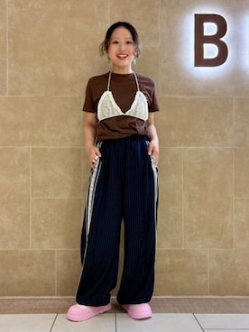 「Ray BEAMS（レイビームス）のアイテム」を使った、Ray BEAMSさん（レディース・148cm）の夏コーディネート