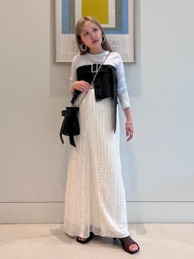 「ファッションを楽しもう」｜「アイテム（キャミソール）」を使った、Ray BEAMSさん（レディース・152cm）の冬コーディネート