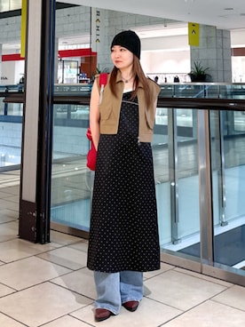 「Ray BEAMS（レイビームス）のアイテム（バッグ）」を使った、Ray BEAMSさん（レディース・155cm）の春コーディネート