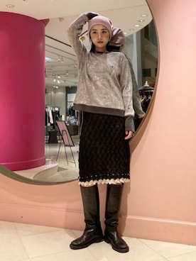 Ray BEAMSさん（レディース・170cm）の冬コーディネート