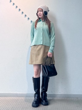 「Casselini（キャセリーニ）のアイテム」を使った、Ray BEAMSさん（レディース・155cm）の秋コーディネート