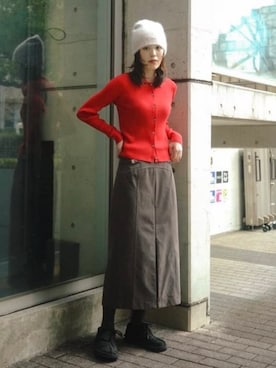 Ray BEAMSさん（レディース・172cm）の冬コーディネート