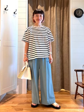 Ray BEAMSさん（レディース・154cm）の夏コーディネート