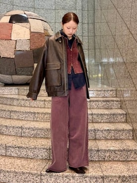 Ray BEAMSさん（レディース・163cm）の冬コーディネート