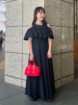 「アイテム（ボストンバッグ）」を使った、Ray BEAMSさん（レディース・156cm）の夏コーディネート