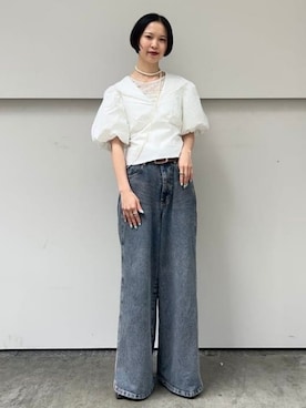 「Ray BEAMS（レイビームス）のアイテム」を使った、Ray BEAMSさん（レディース・158cm）の夏コーディネート