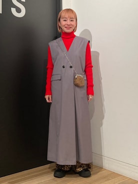 Ray BEAMSさん（レディース・154cm）の冬コーディネート