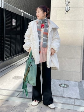 「Ray BEAMS（レイビームス）のアイテム（ブルゾン）」を使った、Ray BEAMSさん（レディース・158cm）の秋コーディネート