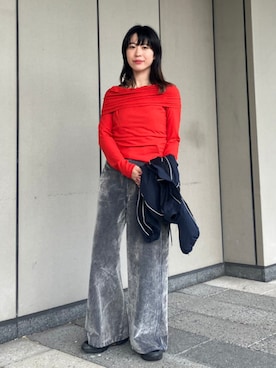 「Ray BEAMS（レイビームス）のアイテム（その他パンツ）」を使った、Ray BEAMSさん（レディース・157cm）の秋コーディネート