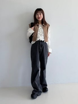 Ray BEAMSさん（レディース・153cm）の春コーディネート