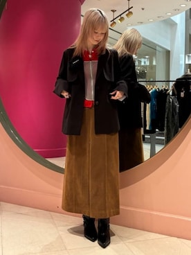 Ray BEAMSさん（レディース・163cm）の冬コーディネート