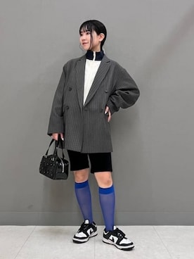 「Ray BEAMS（レイビームス）のアイテム（ブルゾン）」を使った、Ray BEAMSさん（レディース・154cm）の秋コーディネート