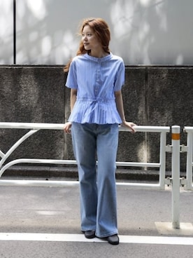 「RED CARD TOKYO（レッドカード）のアイテム」を使った、Ray BEAMSさん（レディース・164cm）の春コーディネート