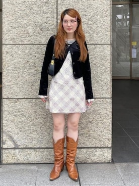 「アイテム（アンサンブル）」を使った、Ray BEAMSさん（レディース・158cm）の秋コーディネート