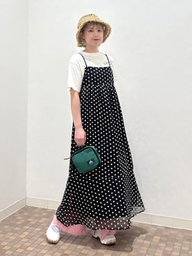 「アイテム（ワンピース/ドレス）」を使った、Ray BEAMSさん（レディース・156cm）の夏コーディネート