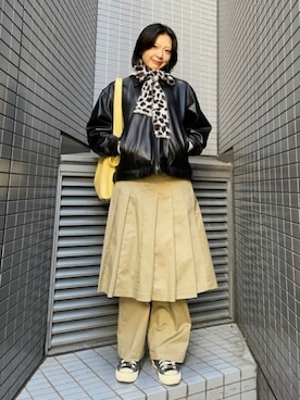 「Ray BEAMS（レイビームス）のアイテム（バッグ）」を使った、Ray BEAMSさん（レディース・168cm）の冬コーディネート