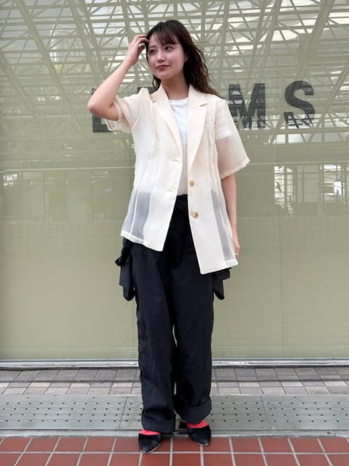 tシャツ ボーダー レース スリーブ Tシャツ レディース ボーダー レース スリーブ Tシャツ（Tシャツ/カットソー）｜Ray