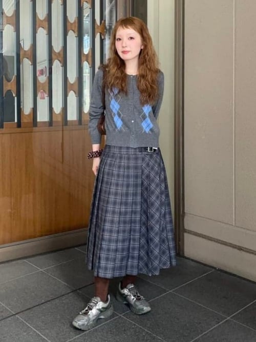 アーガイル クルーネック カーディガン（カーディガン/ボレロ）｜Ray