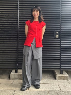 「Ray BEAMS（レイビームス）のアイテム」を使った、Ray BEAMSさん（レディース・157cm）の夏コーディネート
