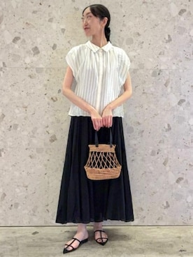 「Ray BEAMS（レイビームス）のアイテム」を使った、Ray BEAMSさん（レディース・162cm）の夏コーディネート