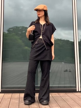 「Ray BEAMS（レイビームス）のアイテム（その他パンツ）」を使った、Ray BEAMSさん（レディース・157cm）の夏コーディネート