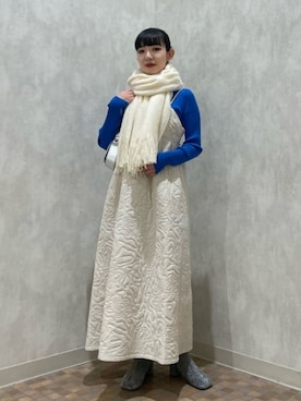 「新星WEARISTAにエントリー」｜Ray BEAMSさん（レディース・158cm）の冬コーディネート