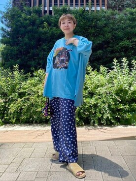 「Ray BEAMS（レイビームス）のアイテム（財布/小物）」を使った、Ray BEAMSさん（レディース・153cm）の夏コーディネート