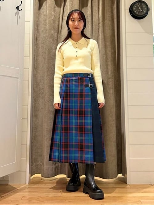 24AW Ray BEAMS チェック 切り替え キルト スカート Ray BEAMS スカート チェック 切り替え キルト : ZOZOTOWN Yahoo