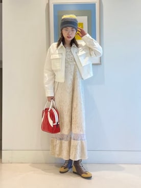 「Ray BEAMS（レイビームス）のアイテム（ブルゾン）」を使った、Ray BEAMSさん（レディース・170cm）の秋コーディネート