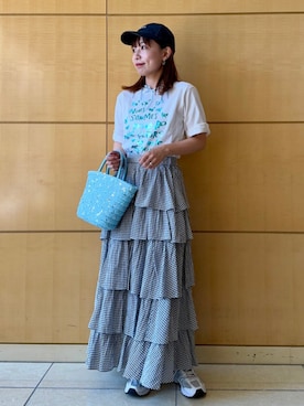 Ray BEAMSさん（レディース・156cm）の夏コーディネート