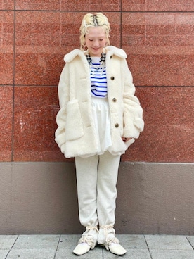 「アイテム（その他アウター）」を使った、Ray BEAMSさん（レディース・155cm）の秋コーディネート