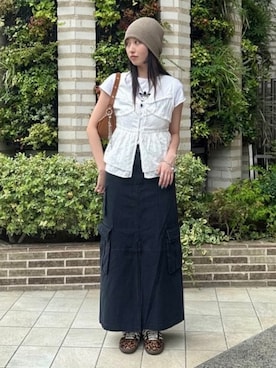 「Ray BEAMS（レイビームス）のアイテム」を使った、Ray BEAMSさん（レディース・162cm）の夏コーディネート