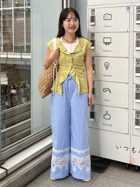 Ray BEAMSさん（レディース・156cm）の夏コーディネート