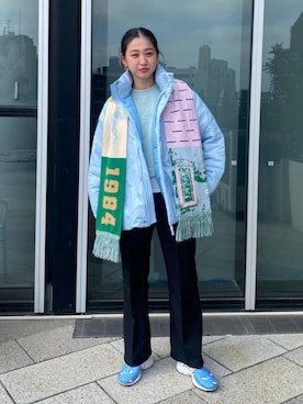 「Ray BEAMS（レイビームス）のアイテム（ブルゾン）」を使った、Ray BEAMSさん（レディース・167cm）の秋コーディネート
