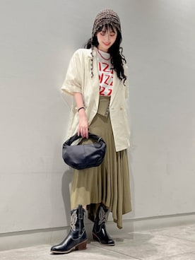 「Ray BEAMS（レイビームス）のアイテム」を使った、Ray BEAMSさん（レディース・158cm）の夏コーディネート