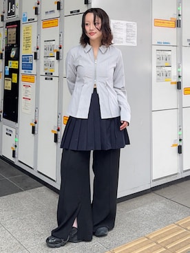 「Ray BEAMS（レイビームス）のアイテム」を使った、Ray BEAMSさん（レディース・153cm）の夏コーディネート