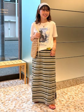「Ray BEAMS（レイビームス）のアイテム」を使った、Ray BEAMSさん（レディース・154cm）の夏コーディネート