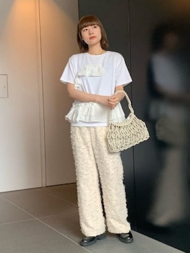 「RBS（アールビーエス）のアイテム（トップス）」を使った、Ray BEAMSさん（レディース・166cm）の春コーディネート