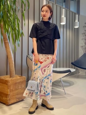 Ray BEAMSさん（レディース・161cm）の春コーディネート