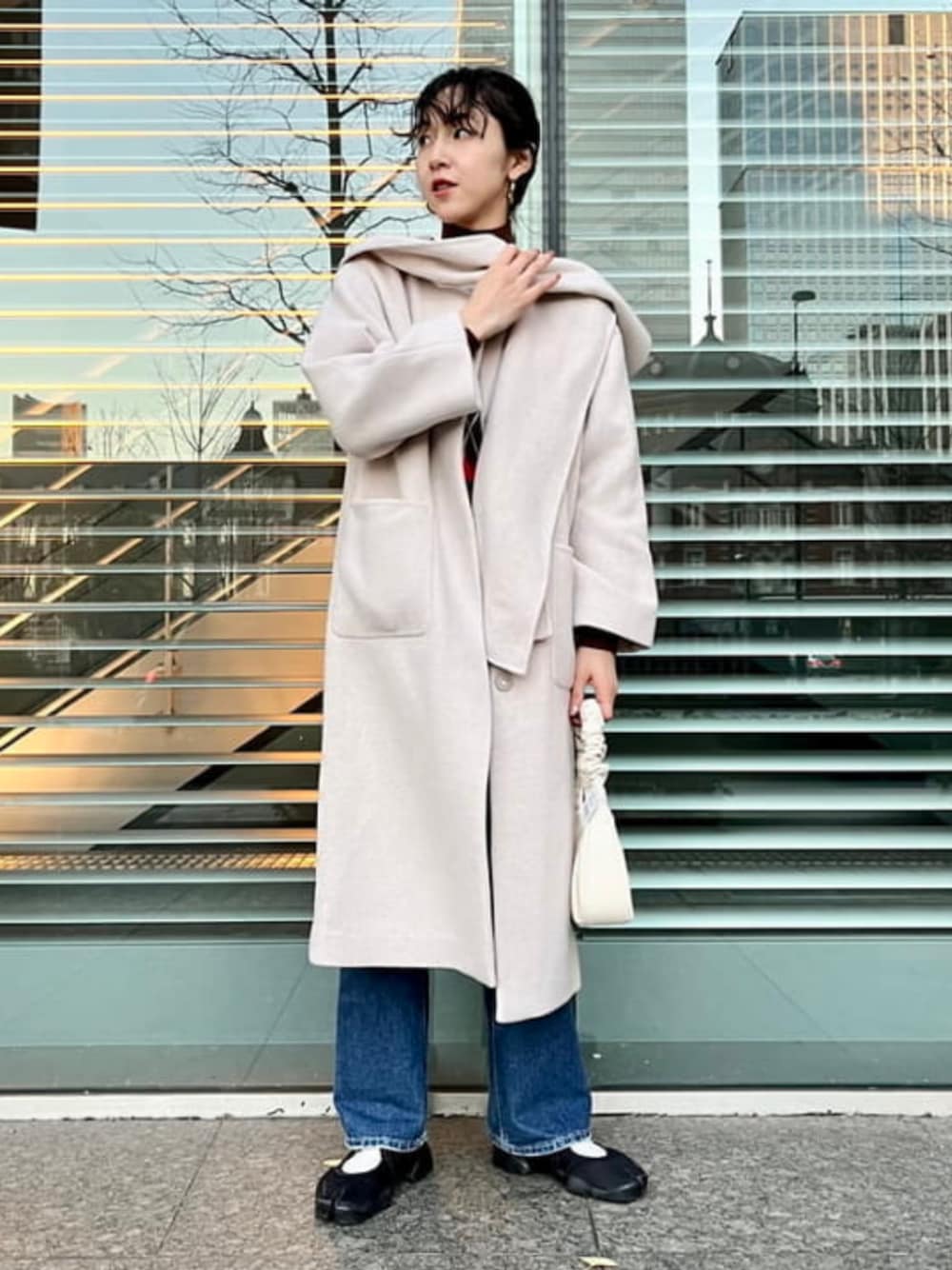 RayBEAMS フードマフラー付きコート Ray BEAMS（レイビームス）の「Ray BEAMS / フード マフラー付き
