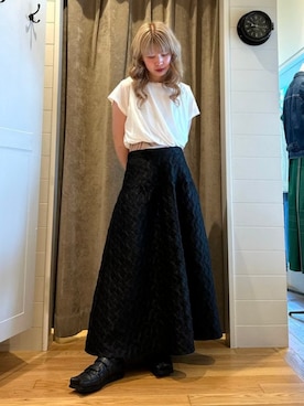 「Ray BEAMS（レイビームス）のアイテム（スカート）」を使った、Ray BEAMSさん（レディース・161cm）の夏コーディネート