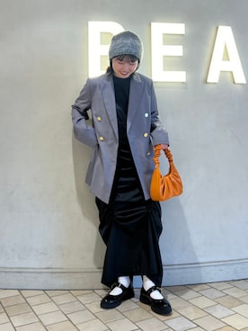 Ray BEAMSさん（レディース・155cm）の冬コーディネート