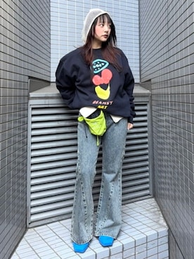 Ray BEAMSさん（レディース・156cm）の冬コーディネート