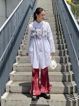 「大人ガーリー」｜Ray BEAMSさん（レディース・167cm）の夏コーディネート