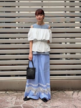「Ray BEAMS（レイビームス）のアイテム」を使った、Ray BEAMSさん（レディース・160cm）の夏コーディネート